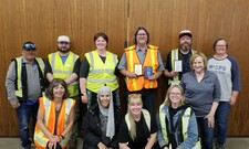 Pictured: Back left to right : Larry Beeds (Judge), Dryden Drescher (Judge), Jeana Freerksen (Judge), Bryan Pikkert (3rd Place & Novice), Ben Murto (2nd Place), Tammy Freerksen (Judge).Front left to right: Lolita Clark (Judge), Afaf Elfard, Andria Hel