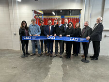 Alberta Education Minister Demetrios Nicolaides joins CACI partners for the official ribbon-cutting of the newly renovated Metals Building at Olds College on April 2, 2025 — marking a major milestone in expanding skilled trades training for Alberta studen